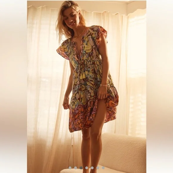 Alexandra Farmer for Anthropologie Flannel Floral Dress - Picture 2 of 9